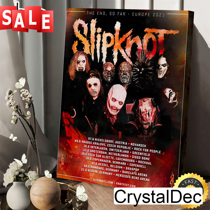 Slipknot Tour Dates 2022 - 2023 Poster Canvas.jpg