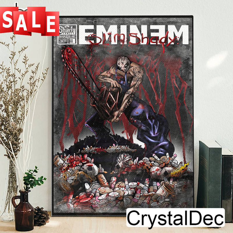 Eminem Rap God Hip Hop 90s Hit Canvas Painting.jpg