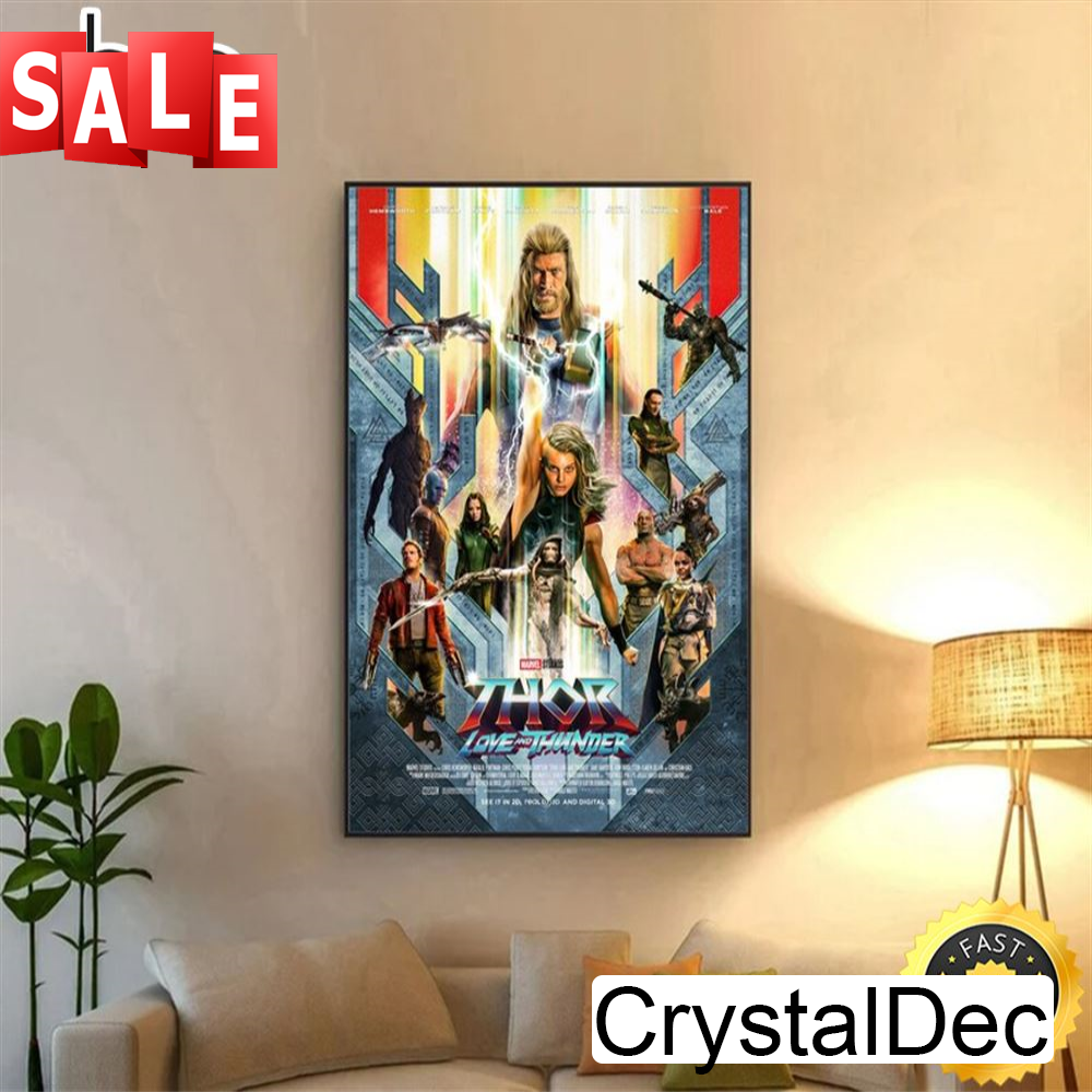 Marvel Thor Love And Thunder Art Poster Canvas.jpg