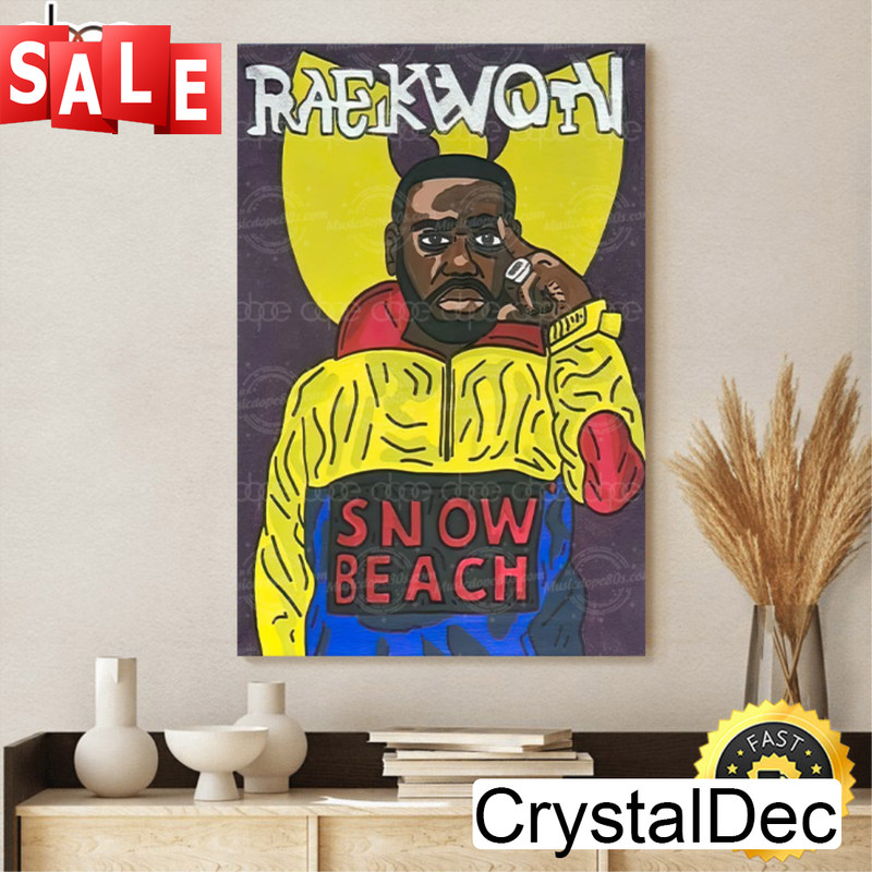 Raekwon Wu-tang Member Snow Beach Canvas Poster.jpg