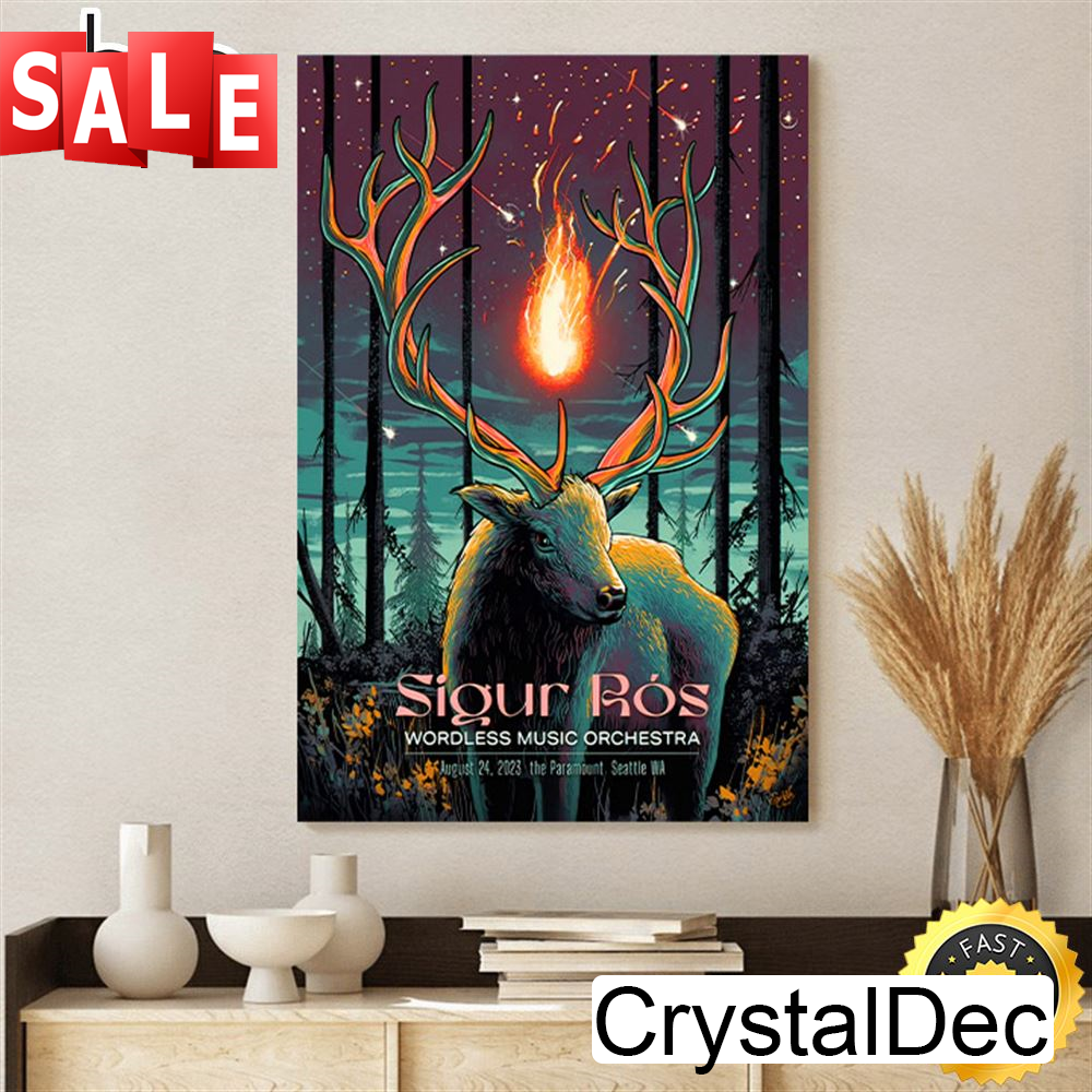 Sigur Rós Seattle August 24, 2023 Poster Canvas.jpg