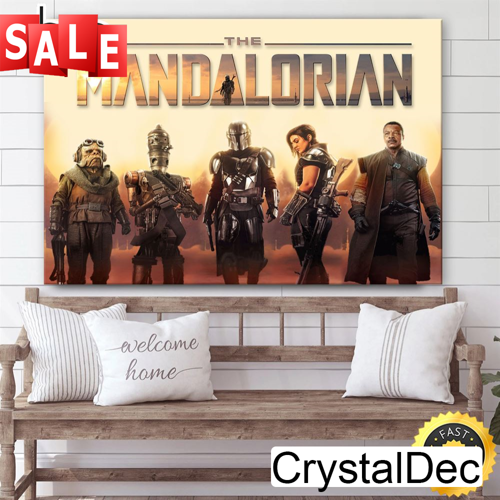 The Mandalorian Disney+ Seasons 2 Poster Canvas.jpg