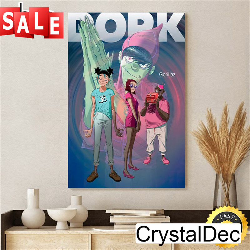Dork March 2023 Gorillaz Tour 2023 Poster Canvas.jpg