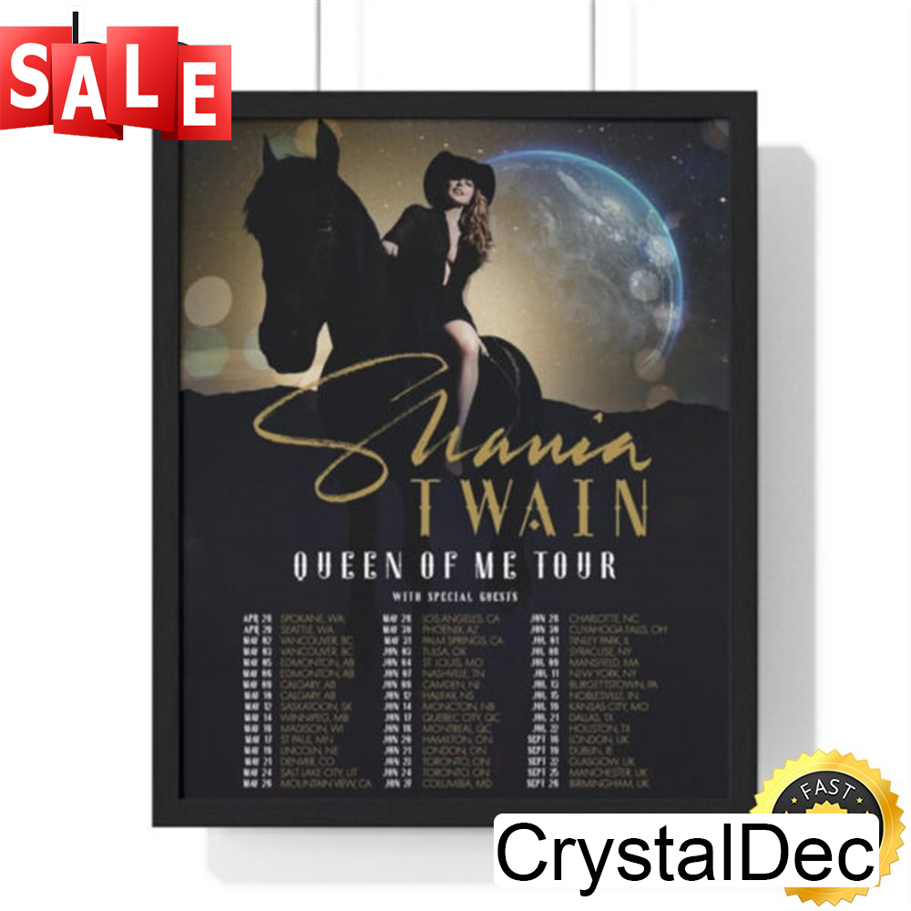 Shania Twain Queen Of Me Tour 2023 Poster Canvas.jpg