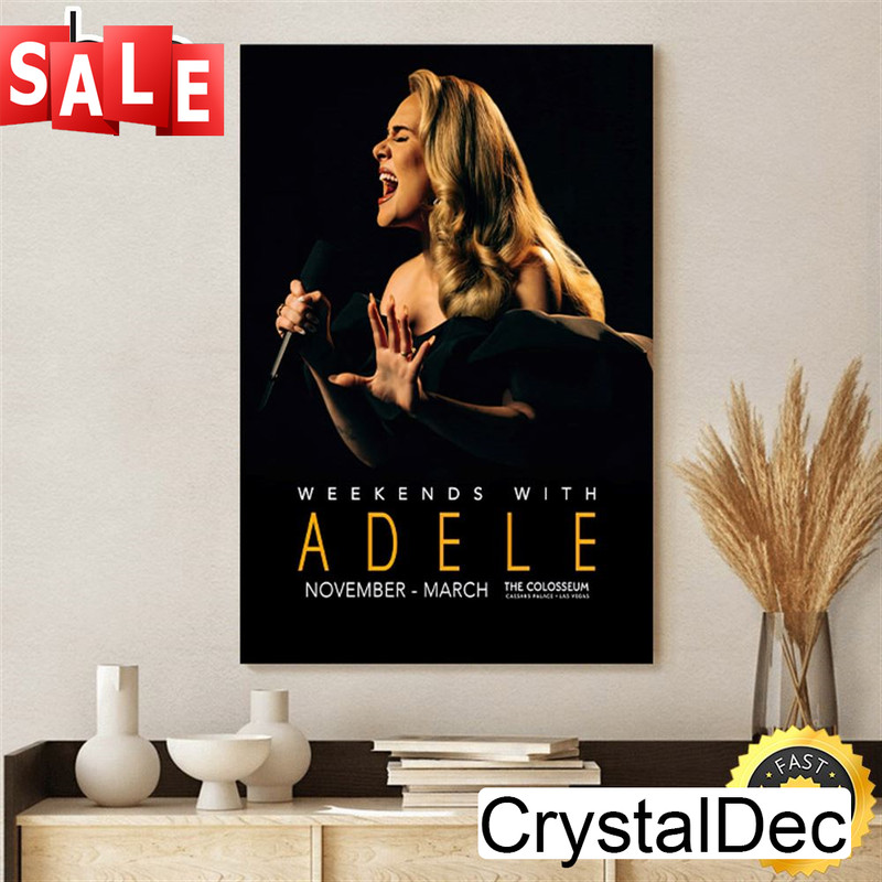 Adele Announces Tour Live 2022-2023 Poster Canvas.jpg