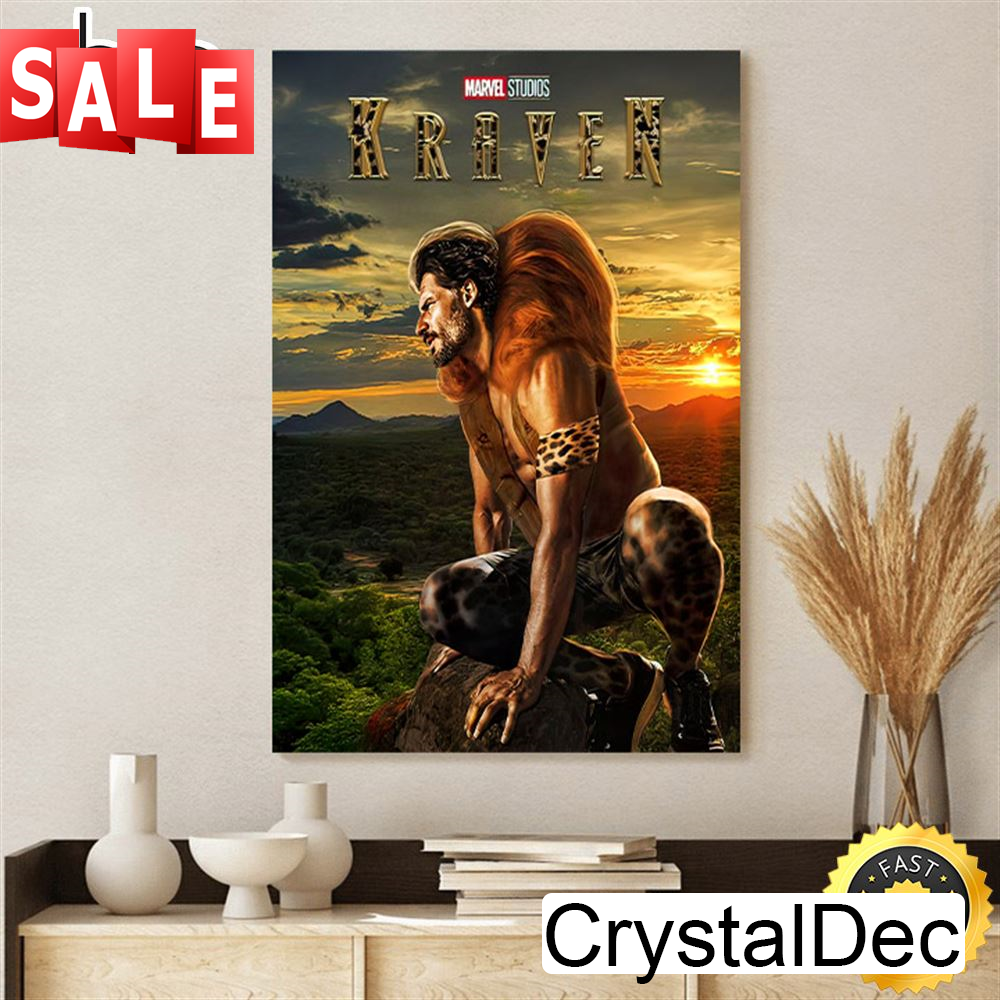 Kraven The Hunter 2023 Movie Marvel Canvas Poster.jpg
