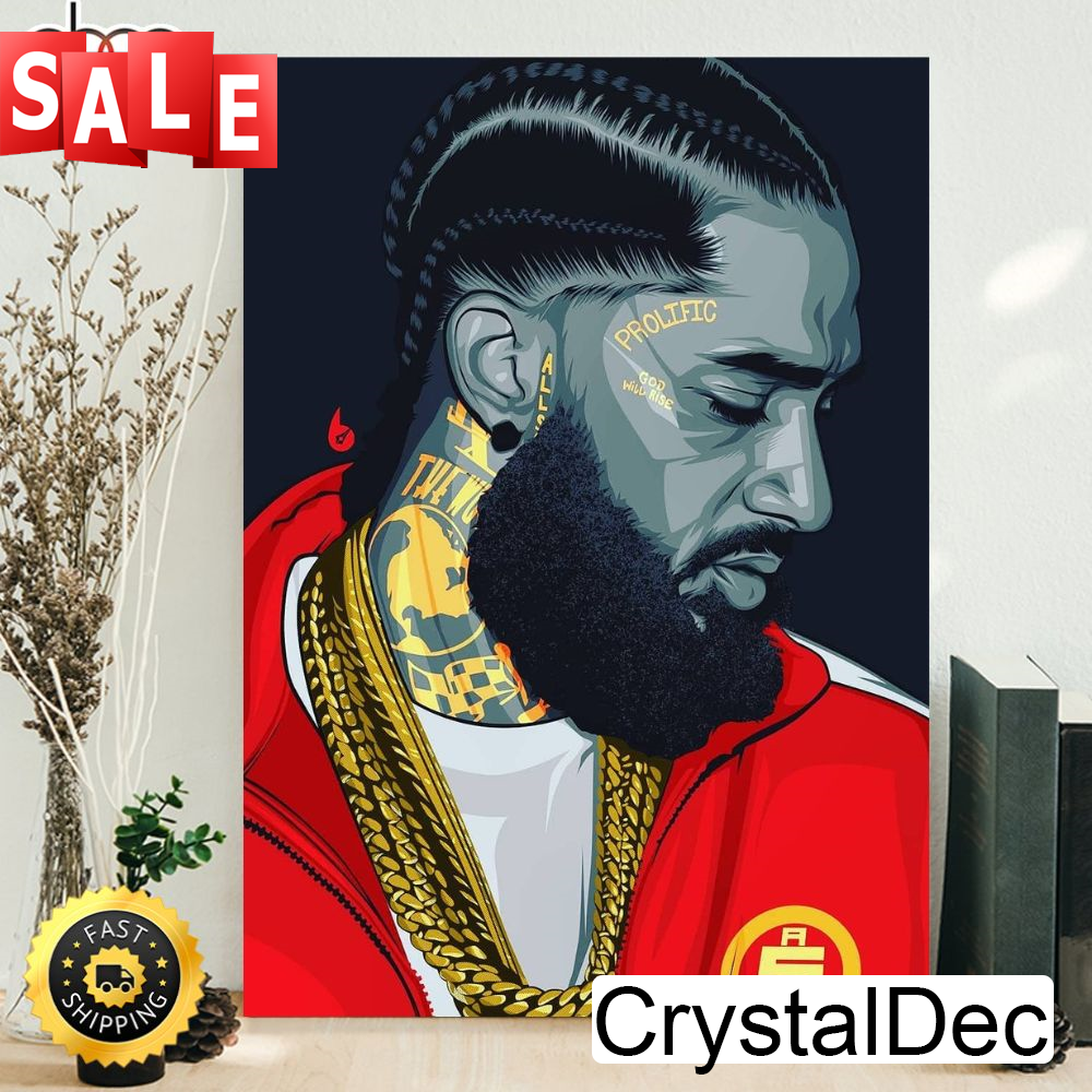 Nipsey Hussle Victory Hip Hop 90s Canvas Painting.jpg