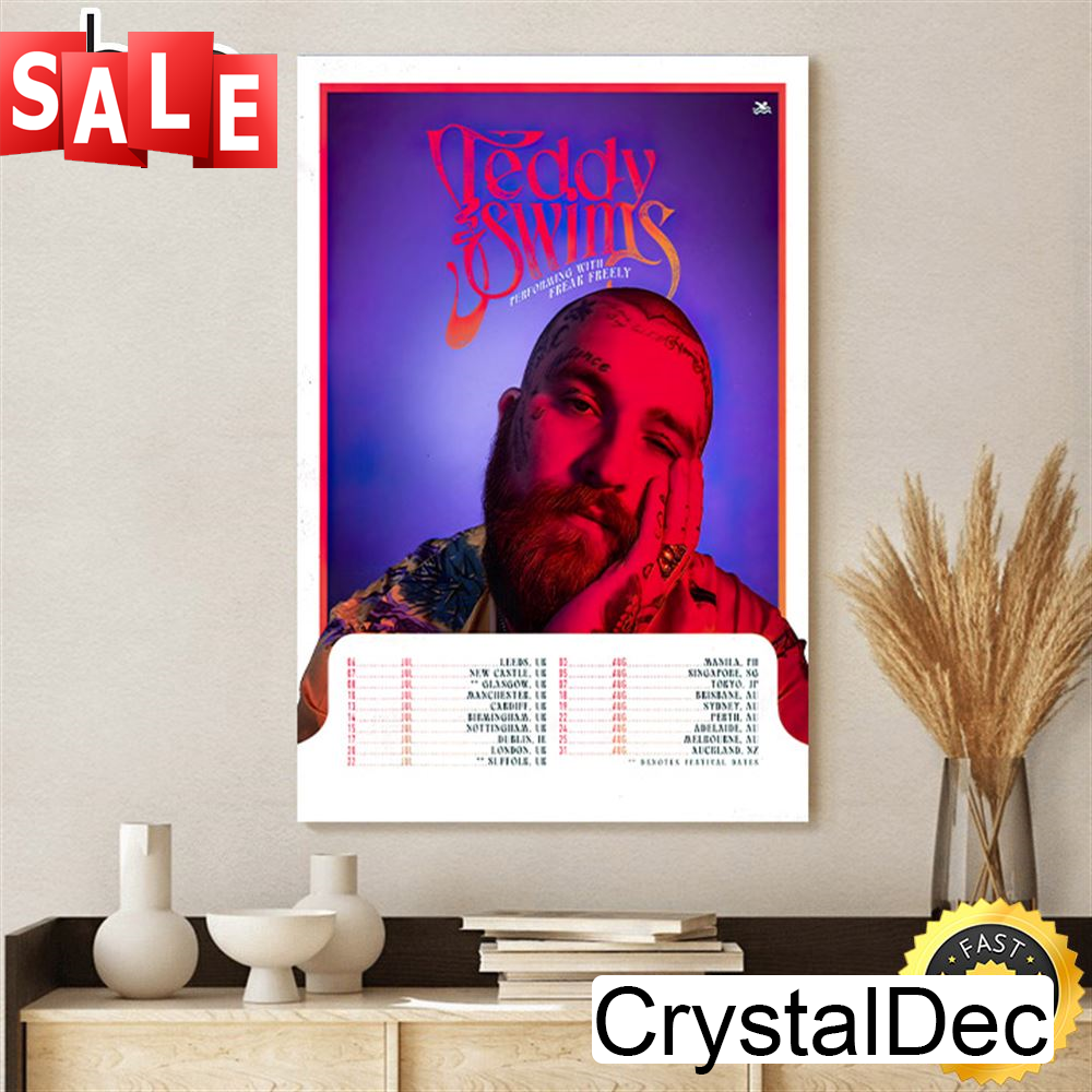 Teddy Swims International Tour Dates Poster Canvas.jpg