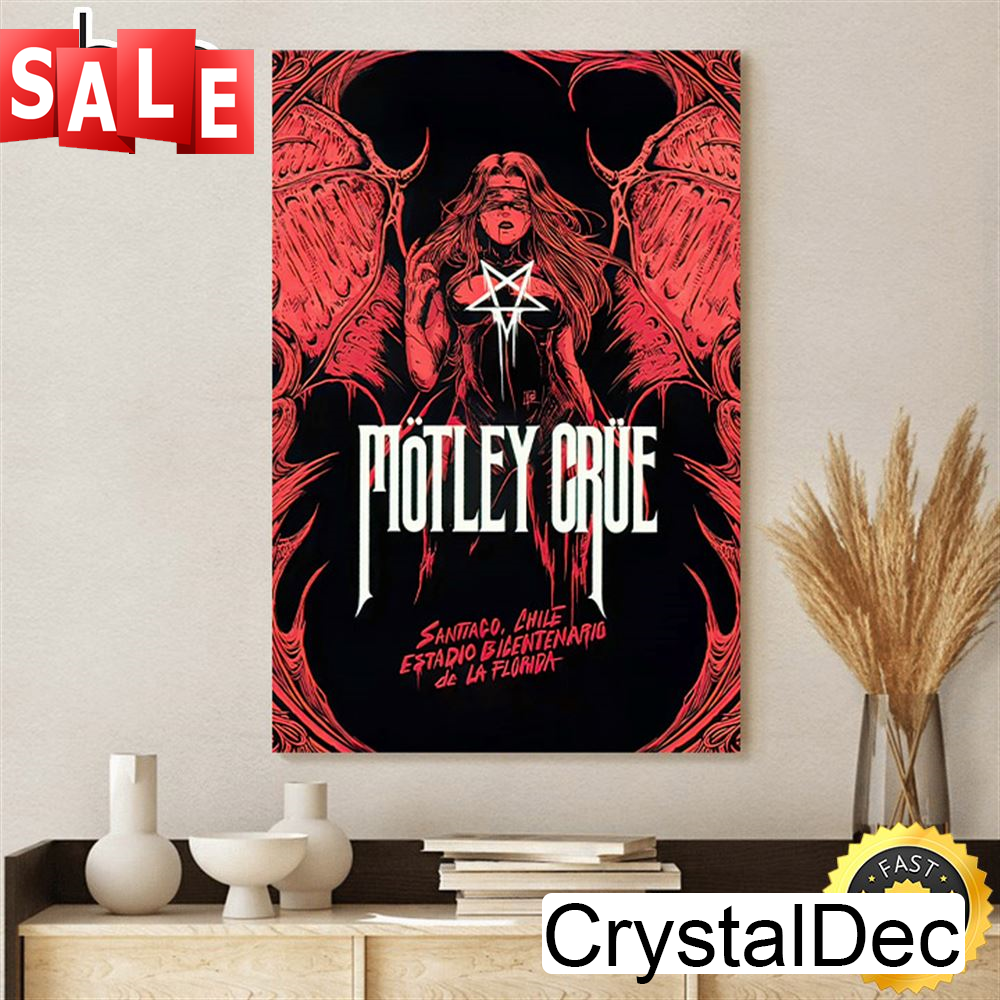 Motley Crue Chile The World Tour 2023 Poster Canvas.jpg