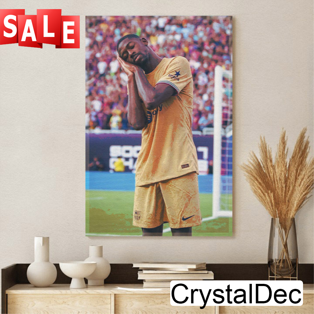 Ousmane Dembélé Barcelona VS Juventus Canvas Poster.jpg