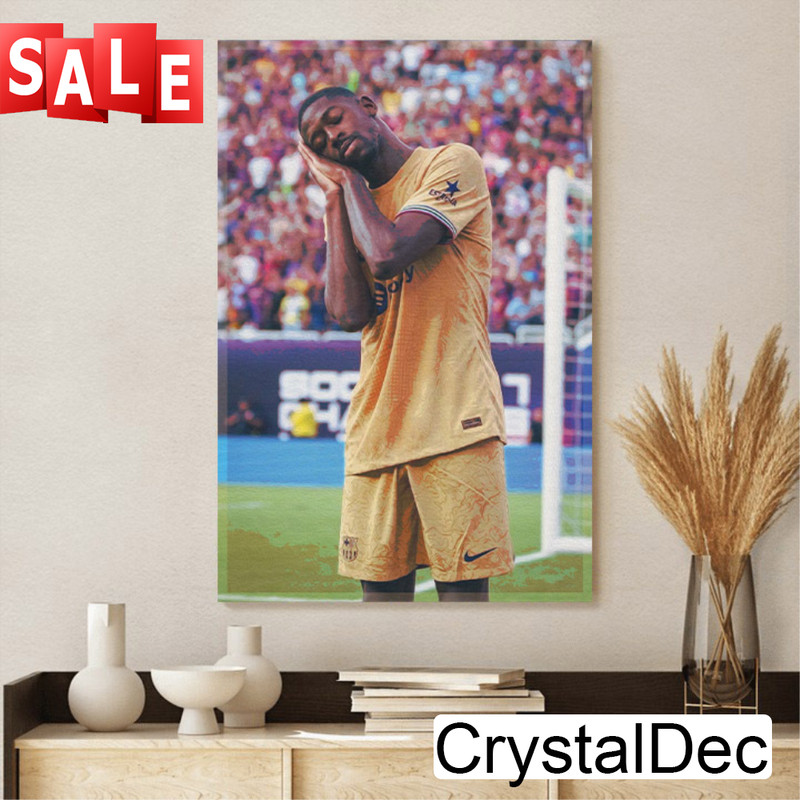 Ousmane Dembélé Barcelona VS Juventus Canvas Poster.jpg