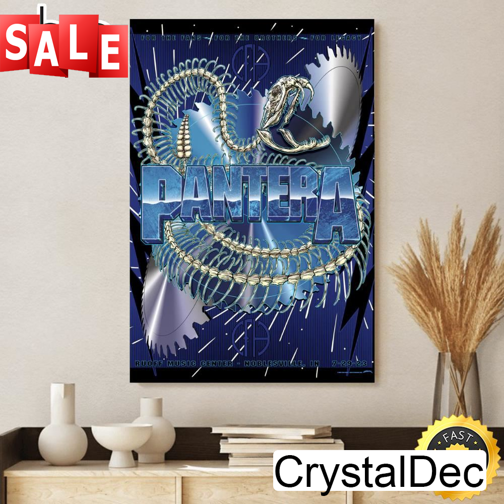 Pantera Noblesville July 29 Tour 2023 Canvas Poster.jpg