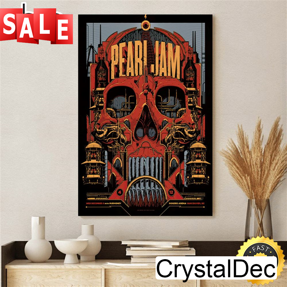 Pearl Jam's Vancouver, BC Tour HistoryCanvas Poster.jpg