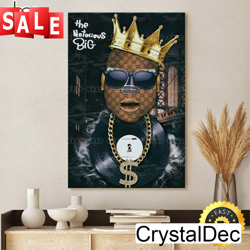 The Notorious Big Ready For Die Vinyl Canvas Poster.jpg