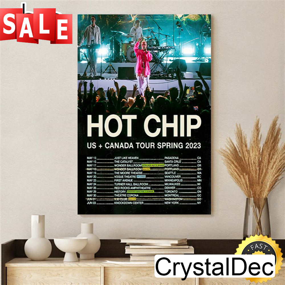Tour News The Cure Hot Chip Tour 2023 Poster Canvas.jpg