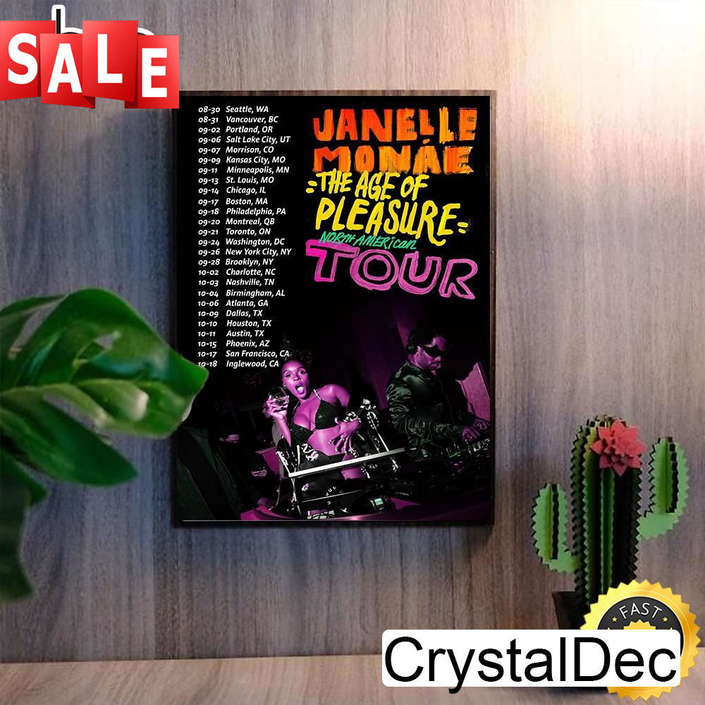 Janelle Monae 2023 North American Tour Poster Canvas.jpg