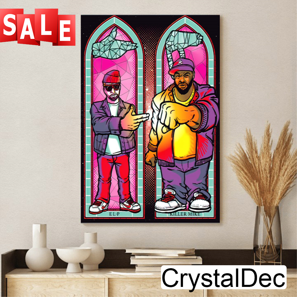 Run The Jewels RTJ Stained Glass Print Canvas Poster.jpg