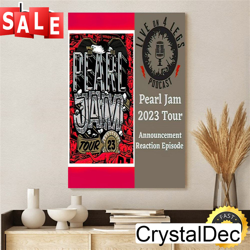 Stream Pearl Jam 2023 Tour AnnouncementCanvas Poster.jpg