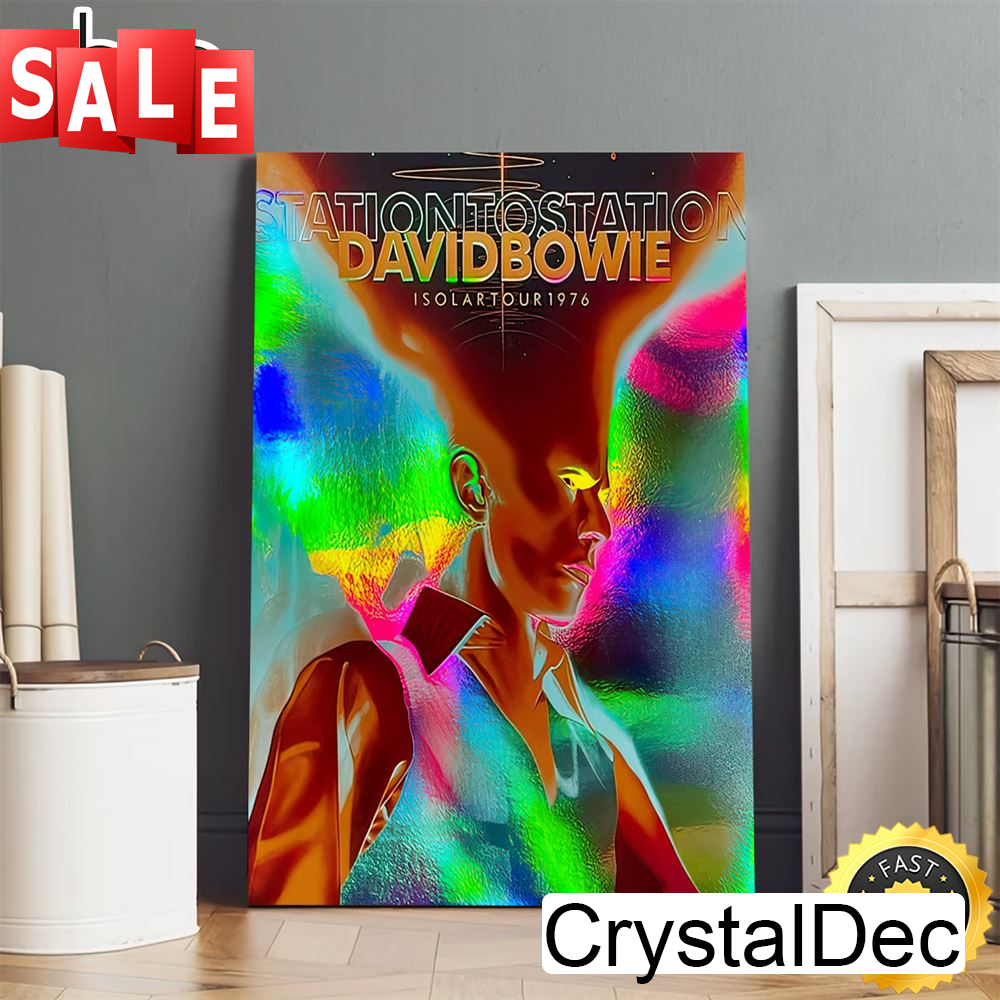 David Bowie 1976 Isolar Tour World 2023 Poster Canvas.jpg