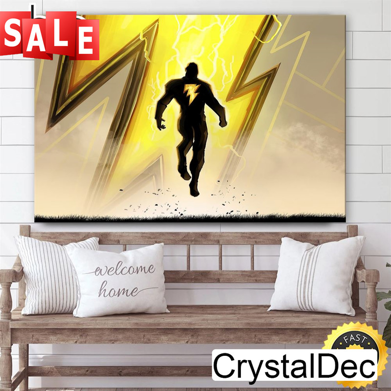 Dc Comics Black Adam Lightning Portrait Poster Canvas.jpg