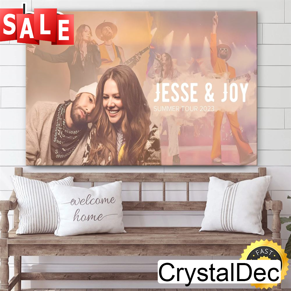 Jesse & Joy Tour 2023 Summer Por Usa Poster Canvas.jpg