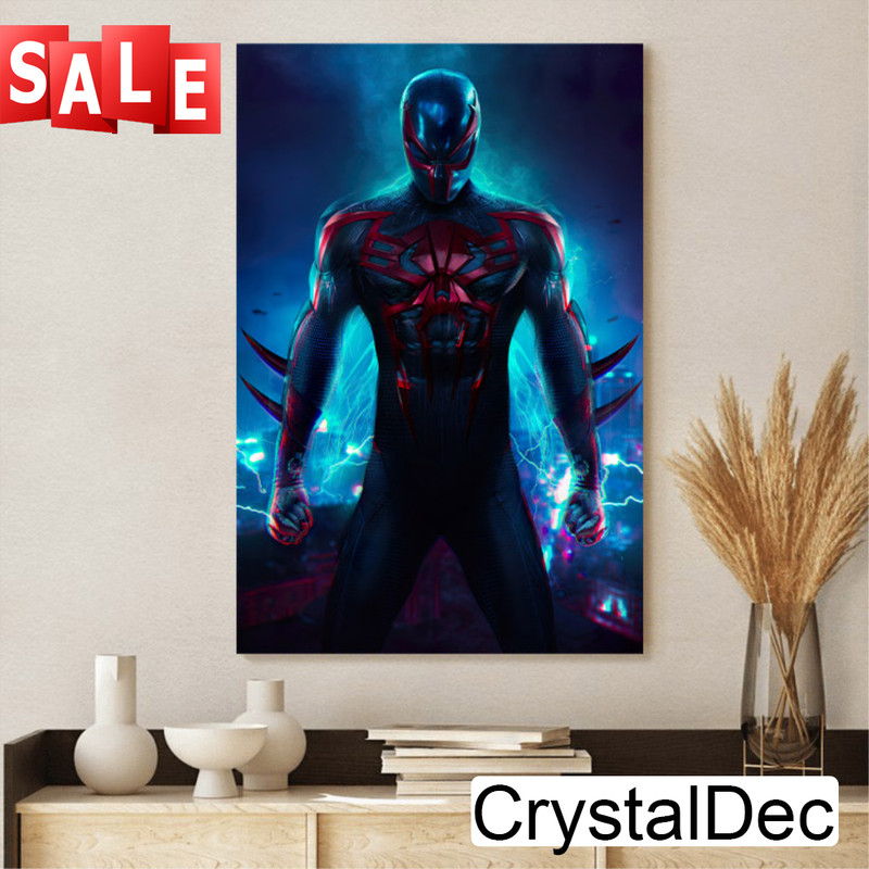 Spider Man 2099 – Miguel – Spider-Verse Canvas Poster.jpg