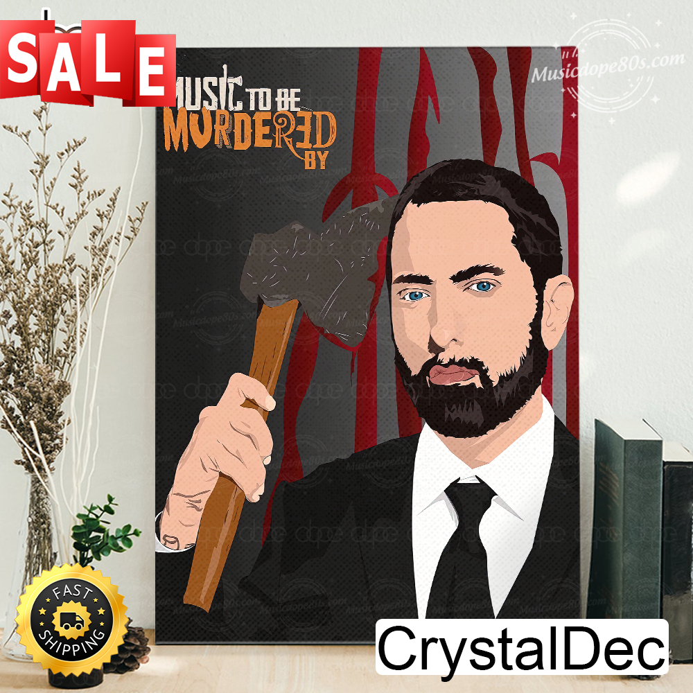 Eminem Music To Be Murdered Hiphop 90s Canvas Painting.jpg