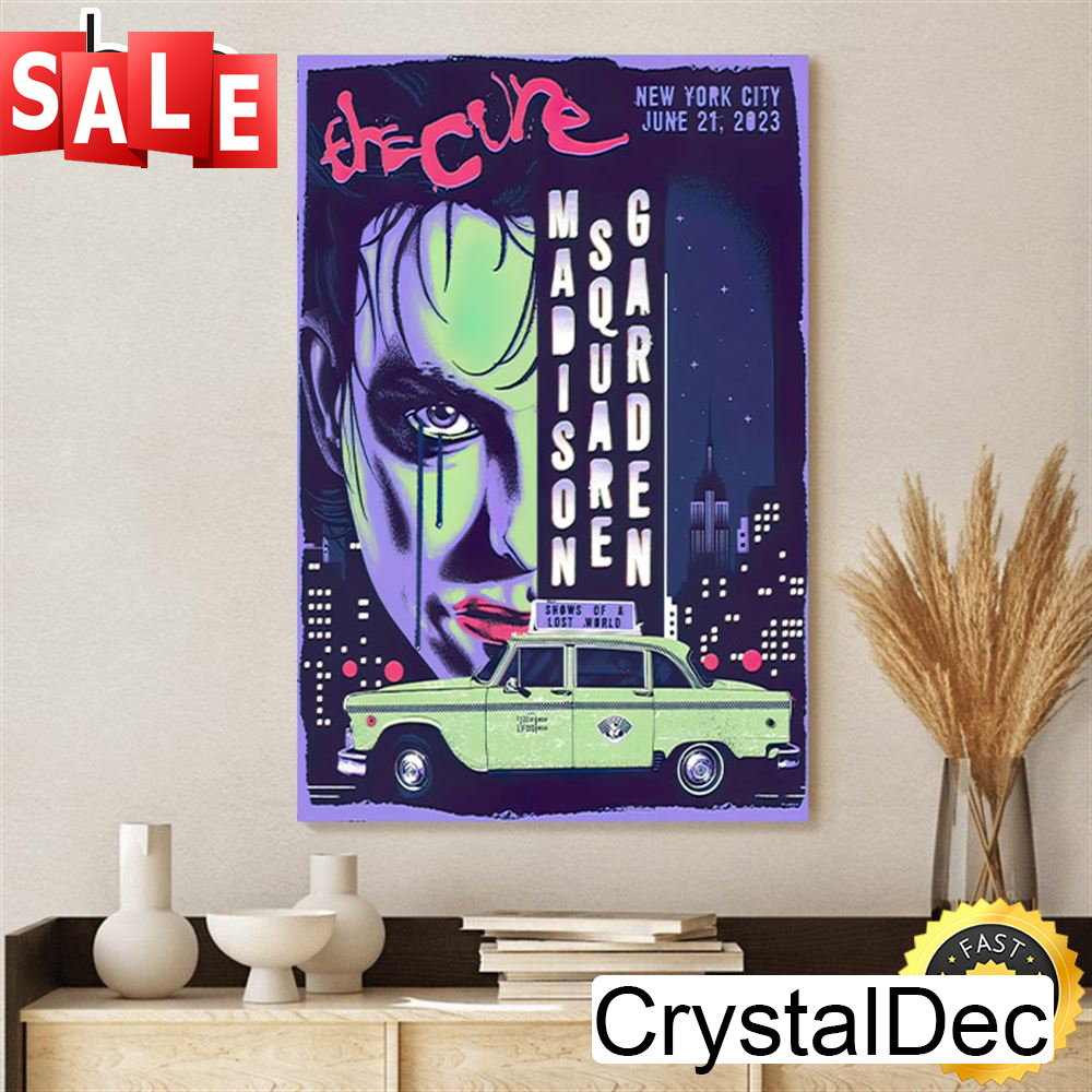 The Cure New York City June 21 Tour 2023 Canvas Poster.jpg