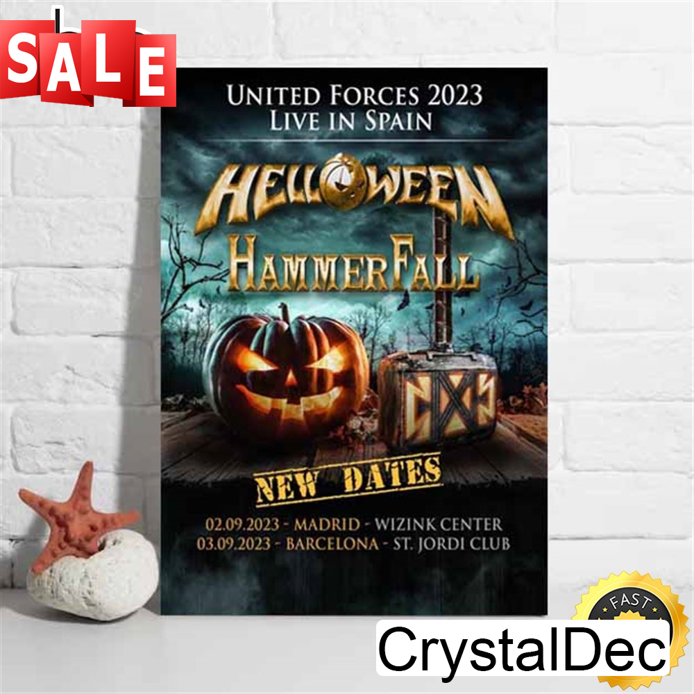 Helloween Hammer Fall Madrid,Barcelona Tour 2023 Poster.jpg