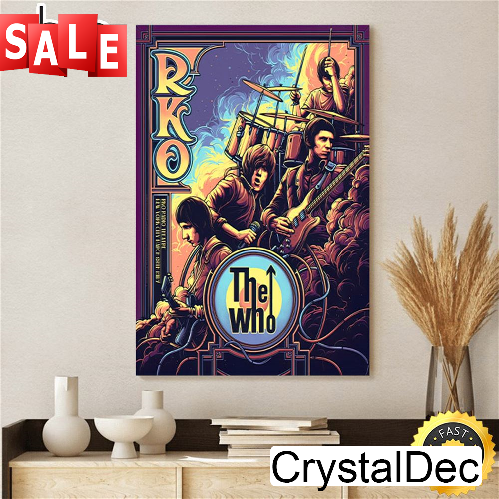The Who New York City 1967 by Dan Mumford Poster Canvas.jpg