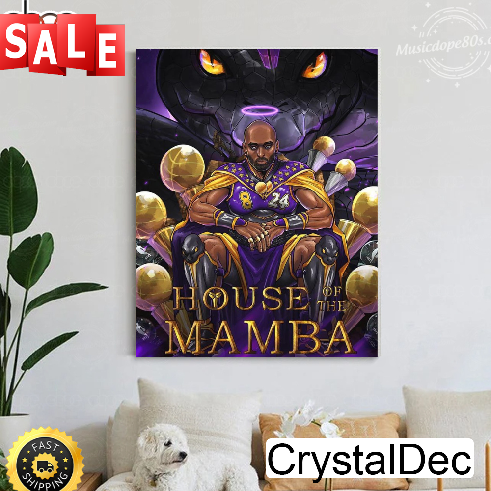 Kobe Bryant Amazing ART House of The Mamba Poster Canvas.png