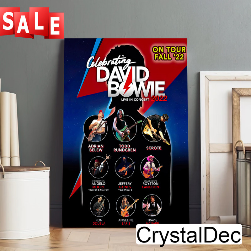David Bowie New York City OnTour Fall 2022 Poster Canvas.jpg