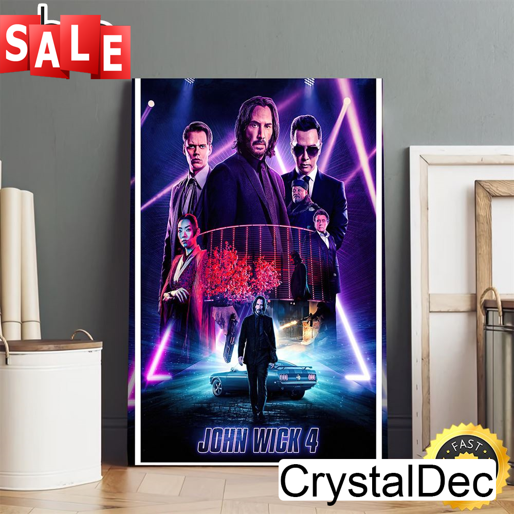 John Wick Chapter 4 2023 John Wick 4 Movie Poster Canvas.jpg