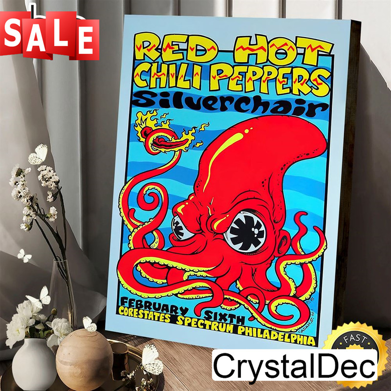 Red Hot Chili Peppers Tour 2023 Silverchair Canvas Poster.jpg