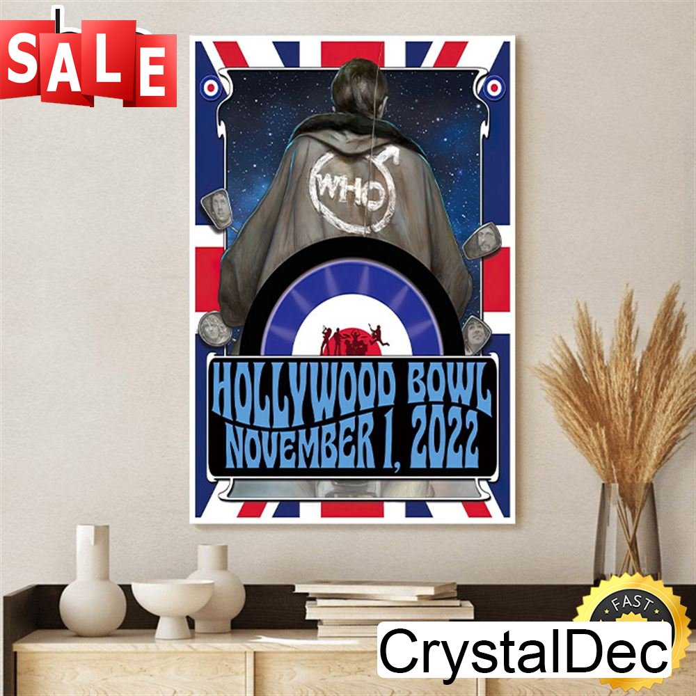 The Who Tour 2022 November 1 Hollywood Bowl Canvas Poster.jpg