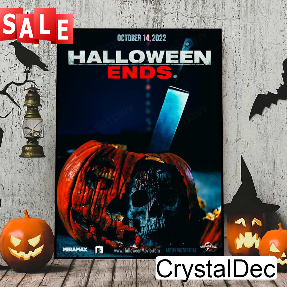 Halloween Ends 2022 New Movie Horror Wall Art Print Poster.jpg
