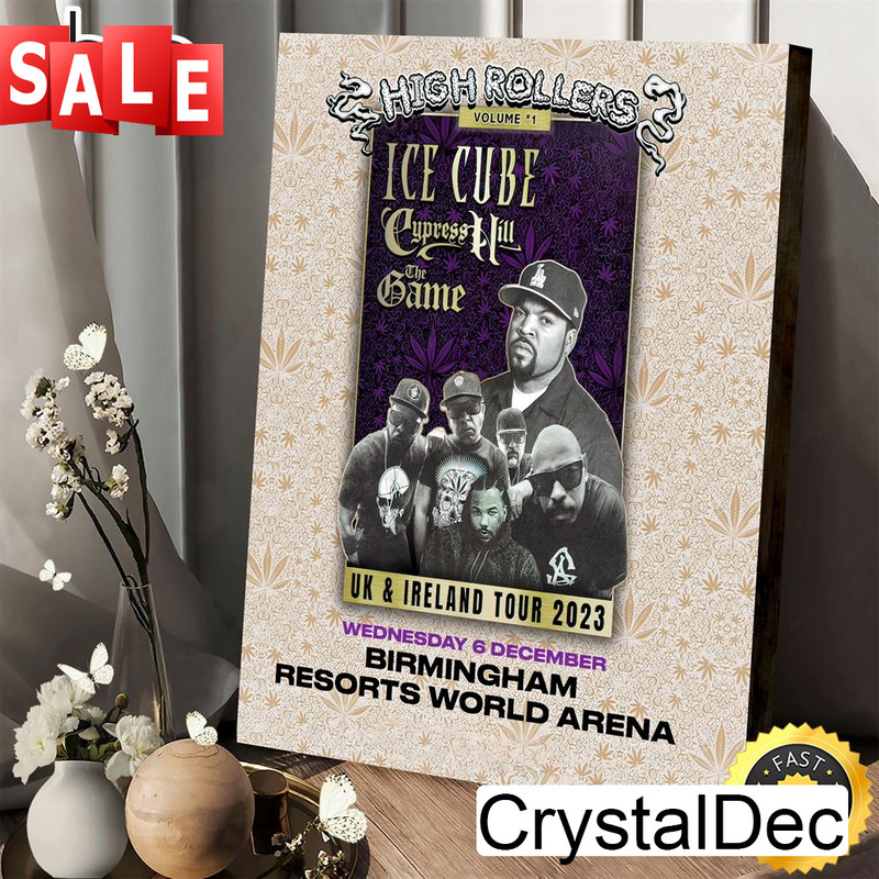 Ice Cube - Cypress Hill - The Game Tour 2023 Canvas Poster.jpg