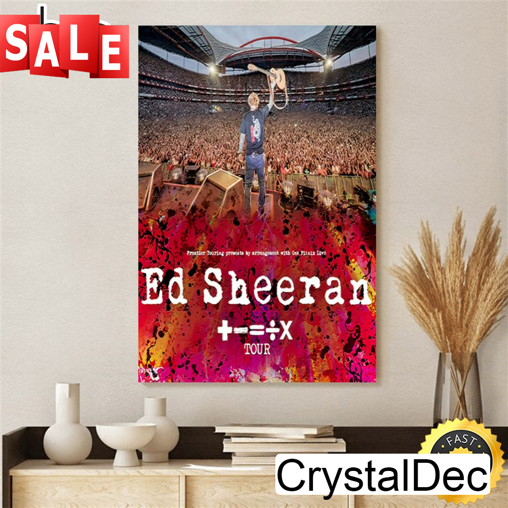 Ed Sheeran Live Concert, +–÷X Tour Suncorp Stadium Brisbane 2023 Poster Canvas.jpg
