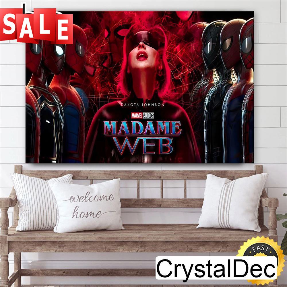 Madame Web To Feature Tobey Maguire And Andrew Garfield Villains Poster Canvas.jpg