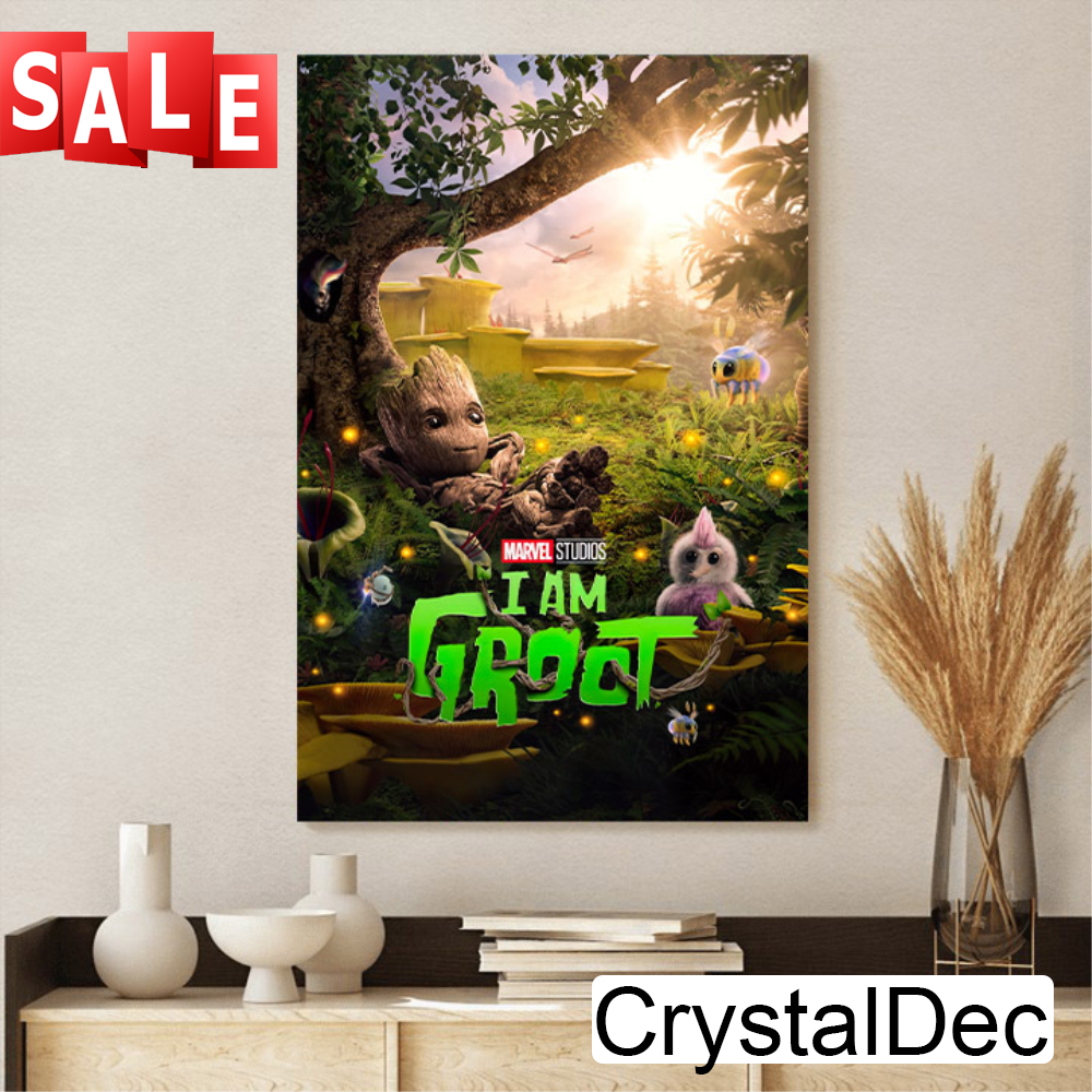 Marvel Studios I Am GROOT 2022 New Official Poster Art Home Decor Poster Canvas.jpg