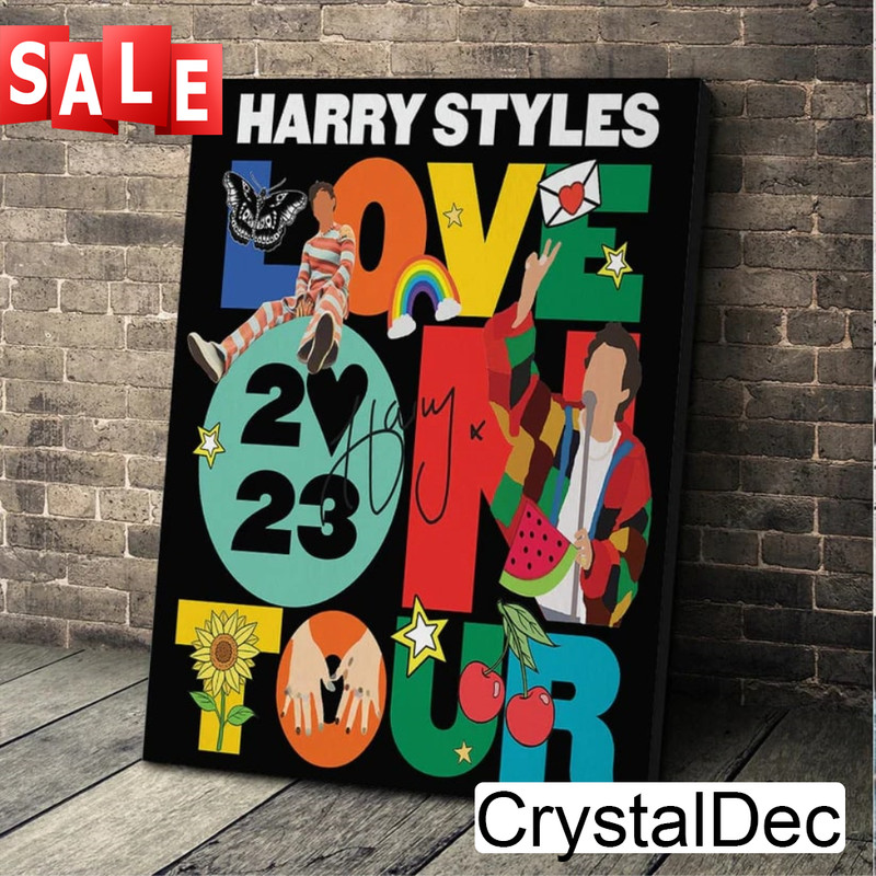 Harry Styles Love On Tour 2023 Tour Music 2023 Unisex Gift For Fan Poster Canvas.jpg