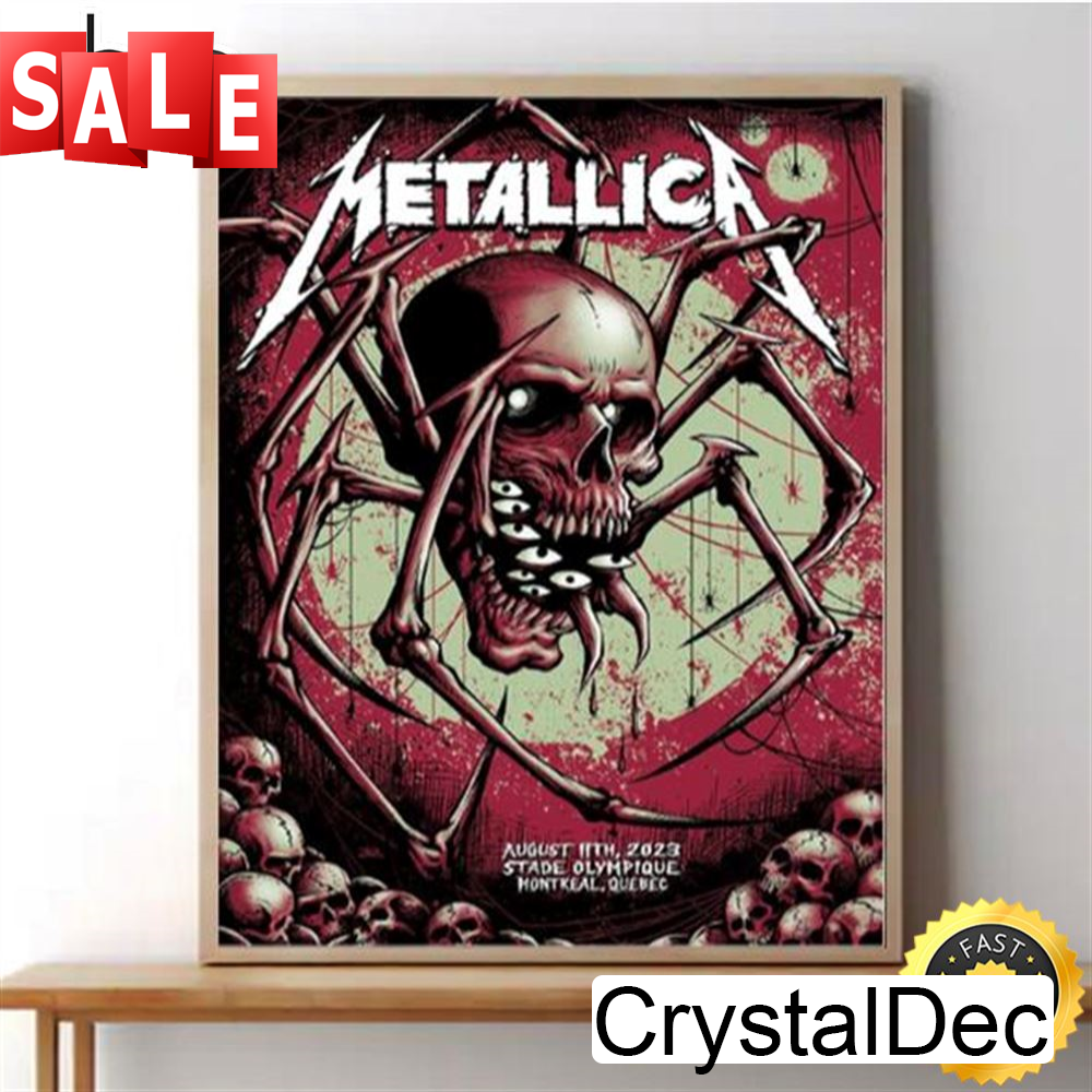 Metallica North American Tour 2023 Poster Metallica M72 World Tour Montreal Poster.jpg