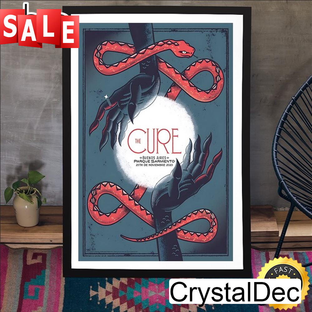The Cure November 25, 2023 Parque Sarmiento, Buenos Aires, Argentina Poster Canvas.jpg