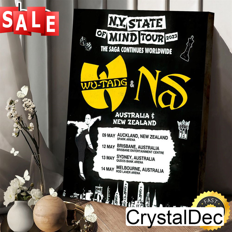 Wutang And Nas N.Y State Of Mind Tour 2023 Australia & New Zealand Poster Canvas.jpg