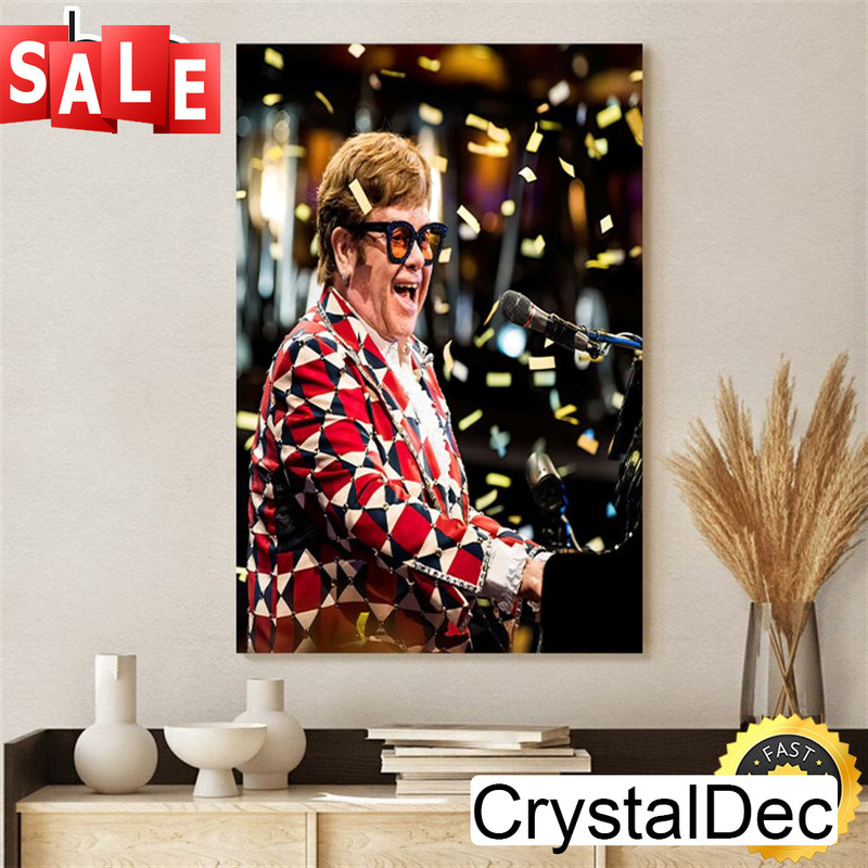 Elton John Farewell Yellow Brick Road The Final Tour - Gillette Stadium Poster Canvas.jpg