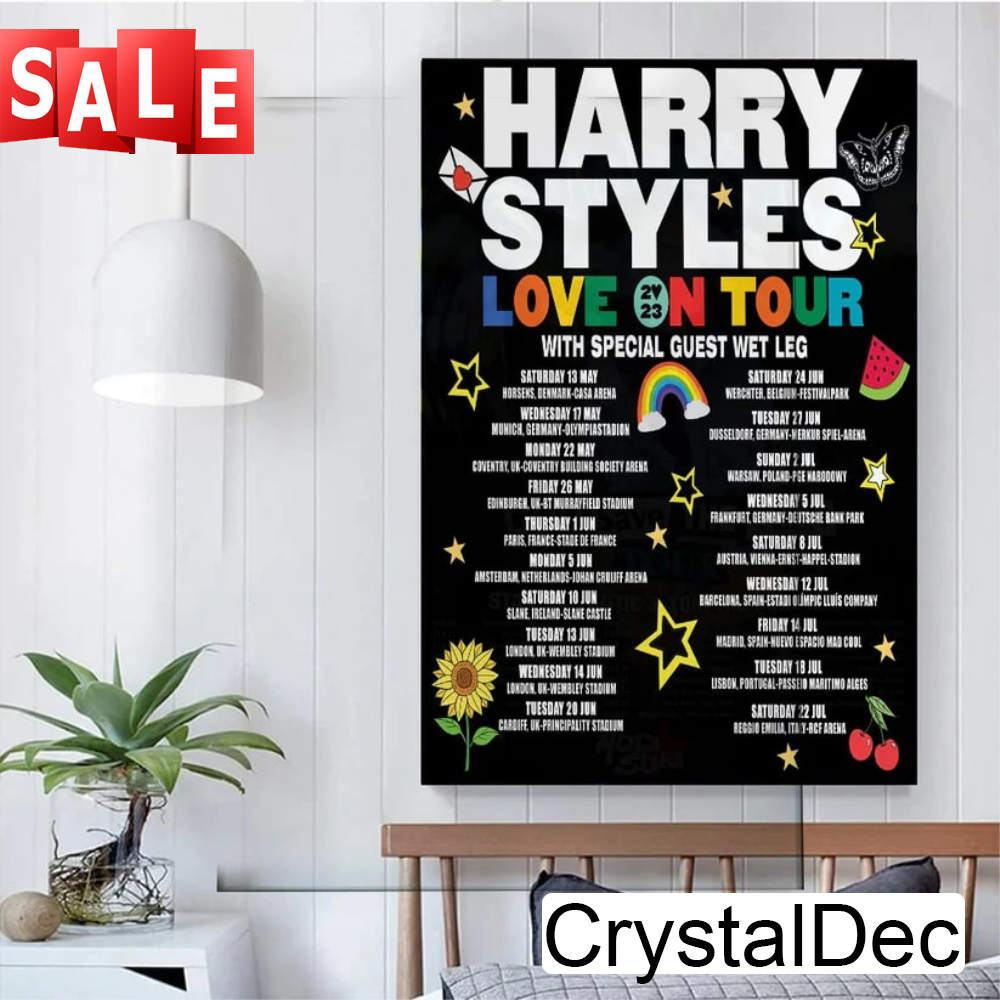 Harry Styles Love On Tour 2023 World Tour Music 2023 Unisex Gift For Fan Poster Canvas.jpg