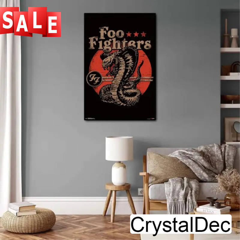 Foo Fighters Poster Decorative Painting Canvas Poster Gift Wall Art Living Room Posters.jpg