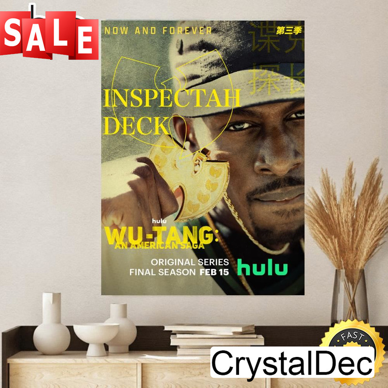 Inspectah Deck Man Wu Tang An American Saga Gets Final Season Feb. 15, 2023 Poster Canvas.jpg