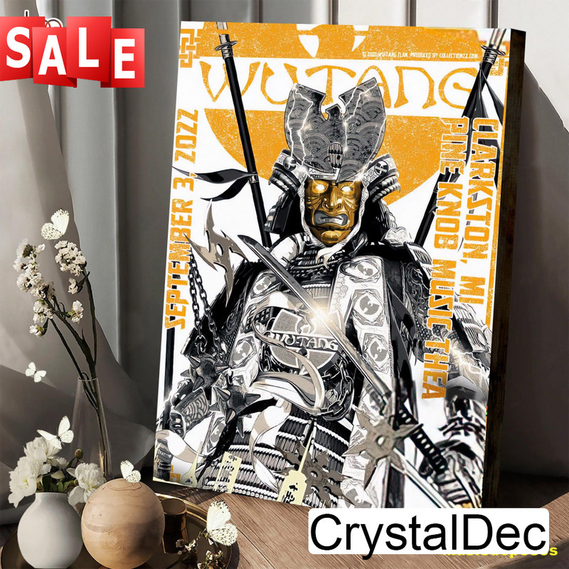 Wu-tang Clan & Nas New York State Of Mind Tour Tour 2022 Clarkston, MI Pine Knob Music Theatre Canvas.jpg