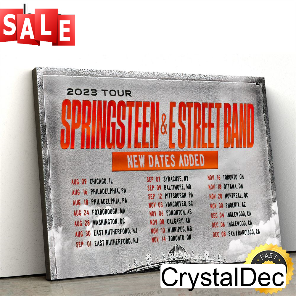 Bruce Springsteen And The E Street Band Add North American Shows In 18 Cities To Their 2023 Poster Canvas.jpg
